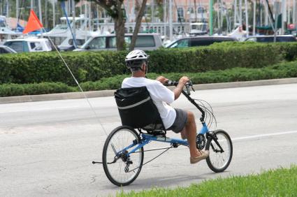 Recumbent bike 2025 safety flags